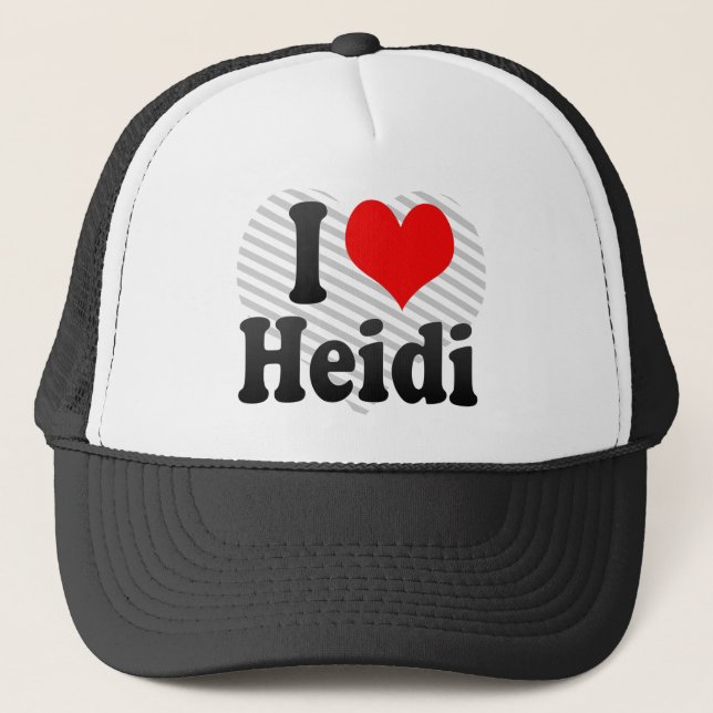 Boné Eu amo Heidi (Frente)