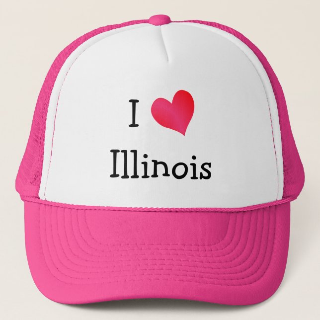 Boné Eu Amo Illinois (Frente)