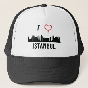 Boné Eu amo Istambul Skyline Curdo Turco Zazaki