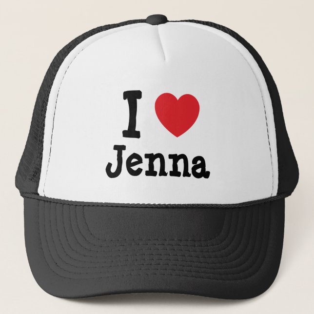Boné Eu amo Jenna Heart-Shirt (Frente)