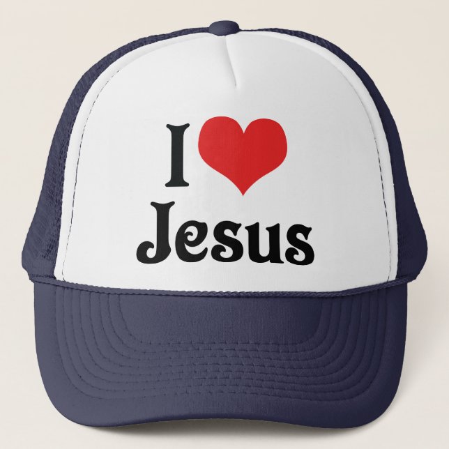 Boné Eu amo Jesus (Frente)