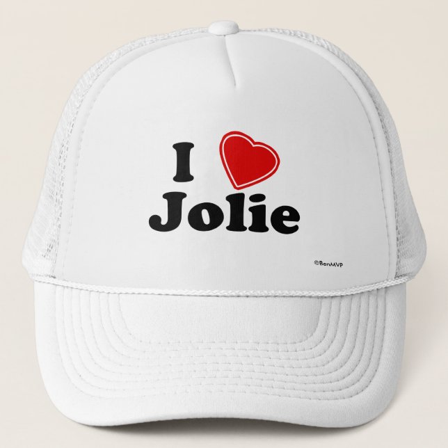 Boné Eu amo Jolie (Frente)