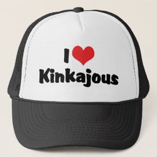 Boné Eu Amo Kinkajous de Coração