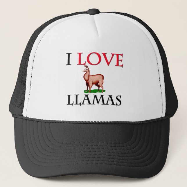 Boné Eu amo lamas (Frente)