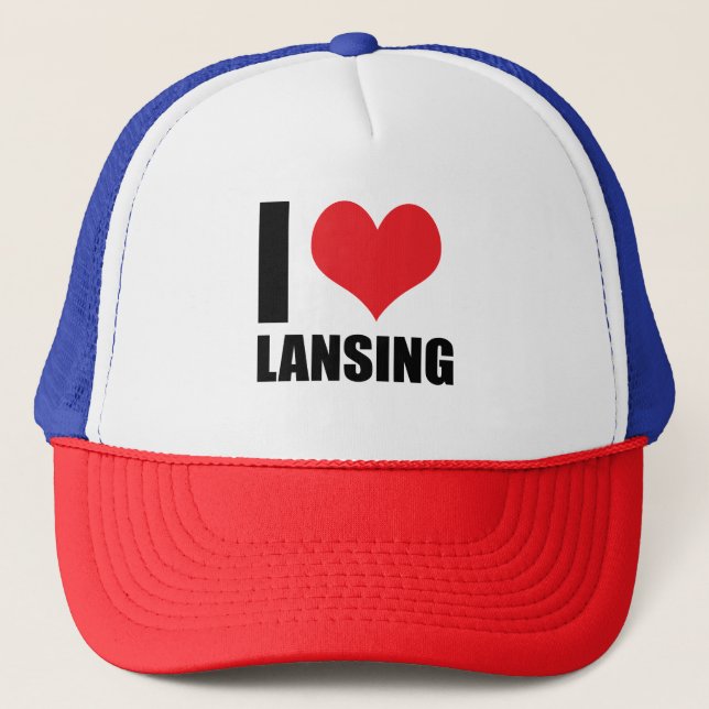 Boné Eu amo Lansing (Frente)