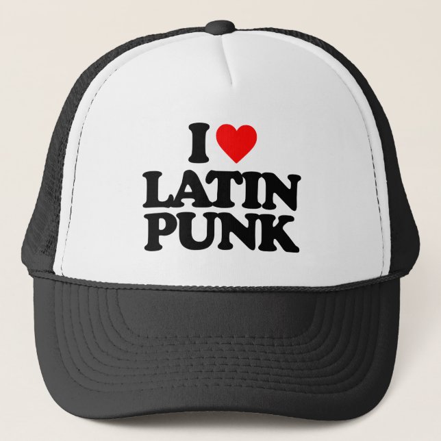 BONÉ EU AMO LATIN PUNK (Frente)