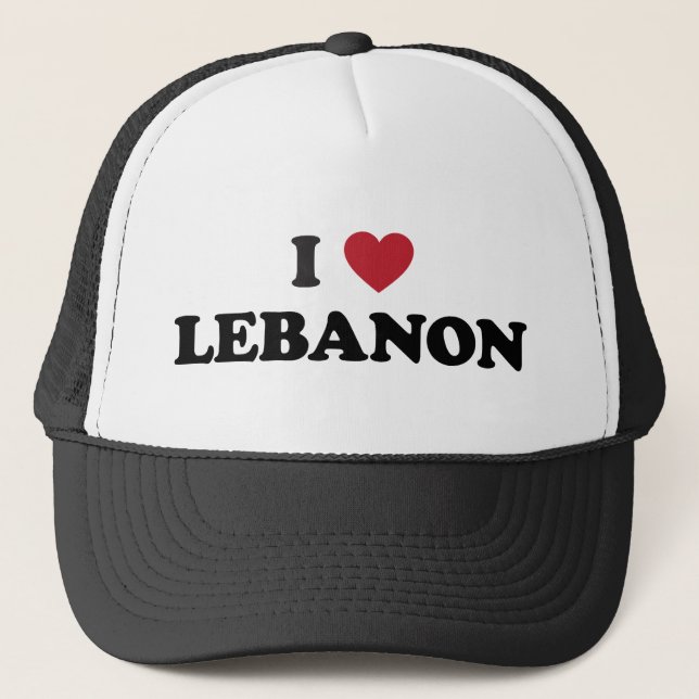 Boné Eu amo Líbano (Frente)