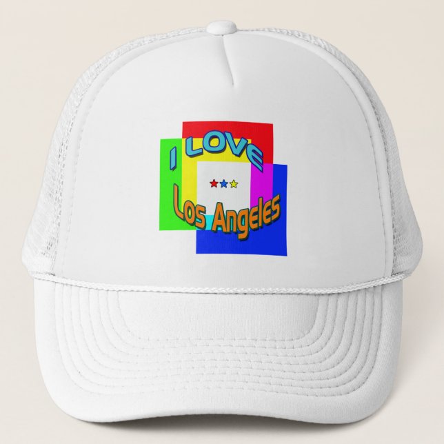 Boné "EU AMO Los Angeles Coloring 1" Chapéu (Frente)