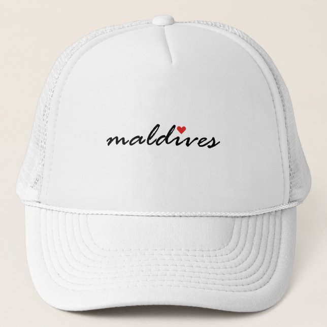 Boné Eu amo Maldivas (Frente)