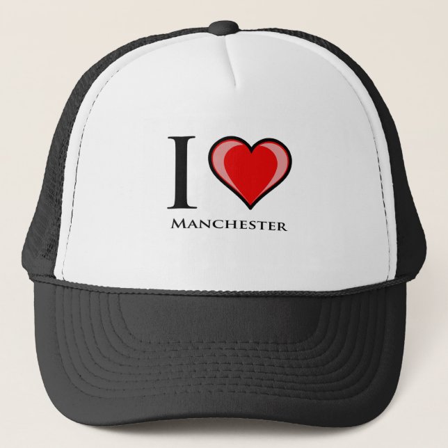 Boné Eu amo Manchester (Frente)