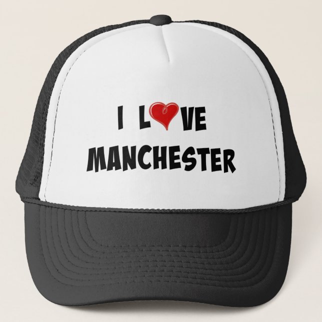 Boné Eu Amo Manchester (Frente)