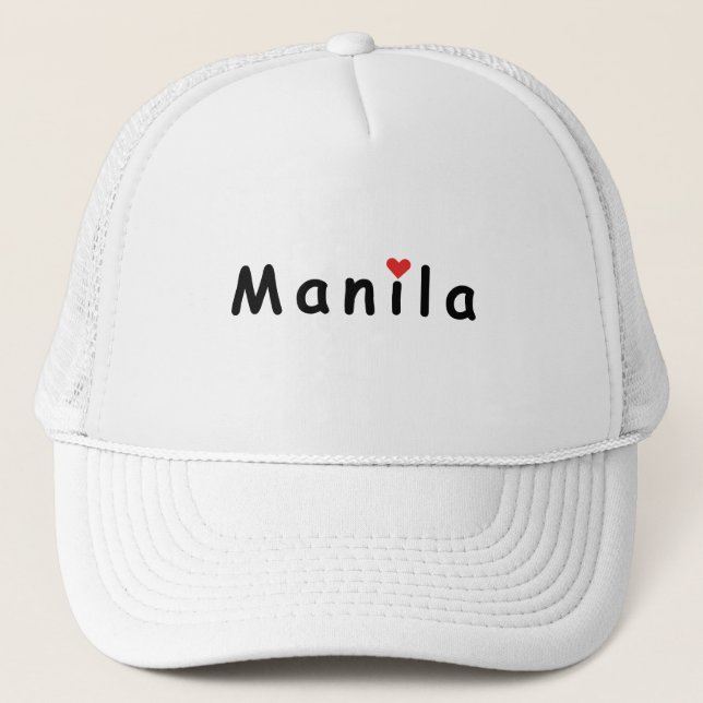 Boné Eu amo Manila (Frente)
