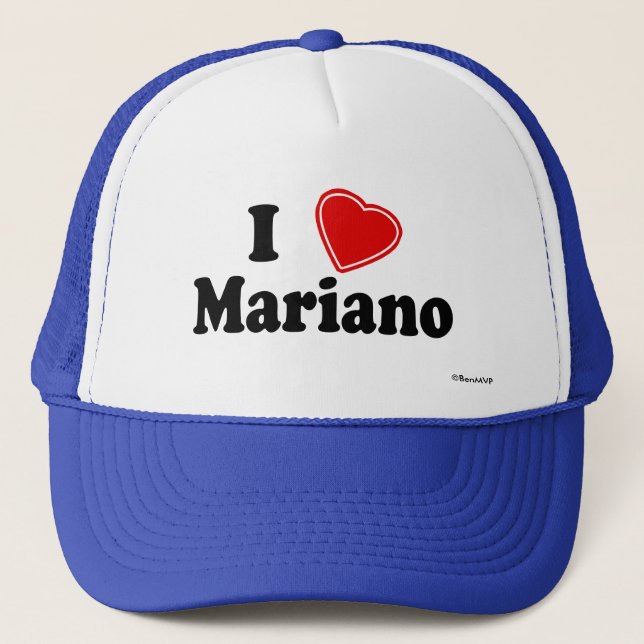 Boné Eu amo Mariano (Frente)