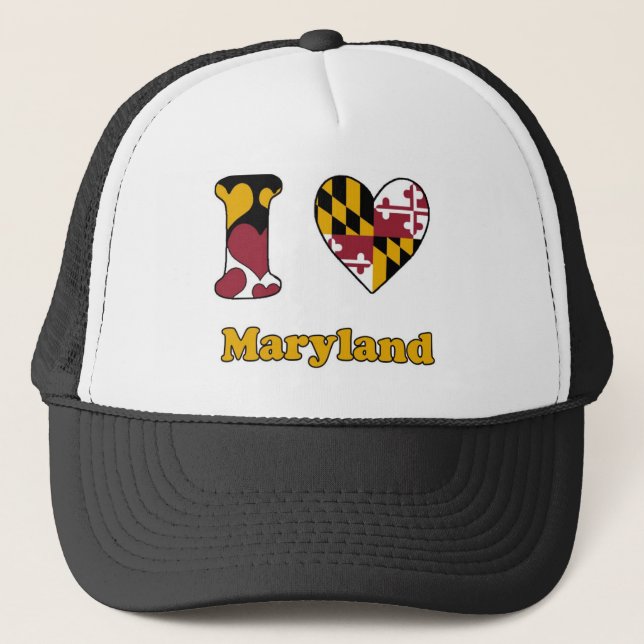 Boné Eu amo Maryland (Frente)