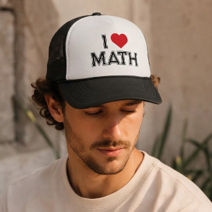 Boné Eu Amo Matemática Vintage Retro Matemática