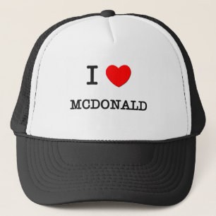 Boné Eu amo Mcdonald
