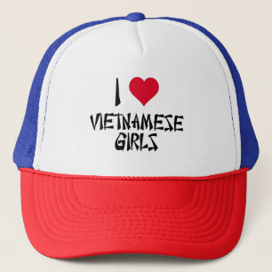 Boné Eu amo meninas vietnamianas