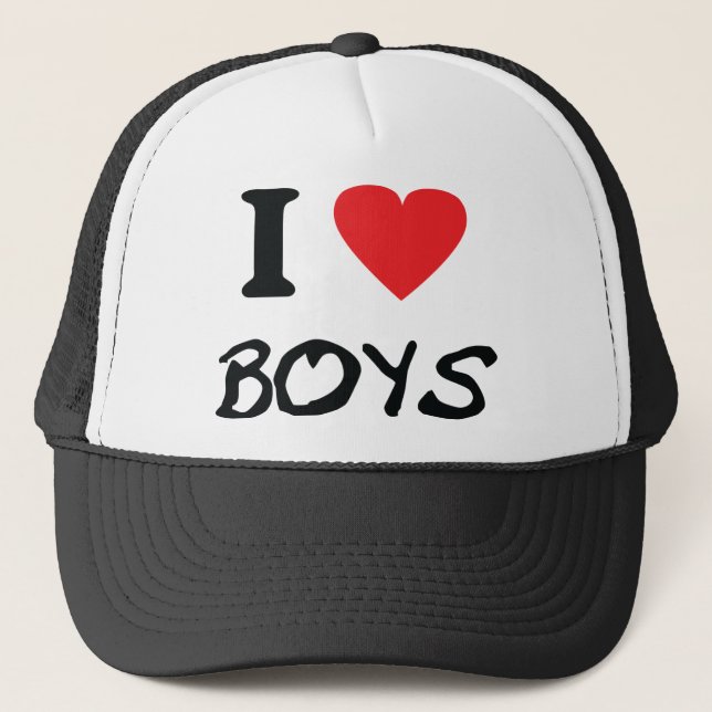 Boné eu amo meninos (Frente)