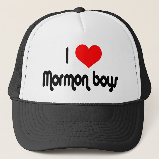 Boné Eu amo meninos do Mormon (Frente)
