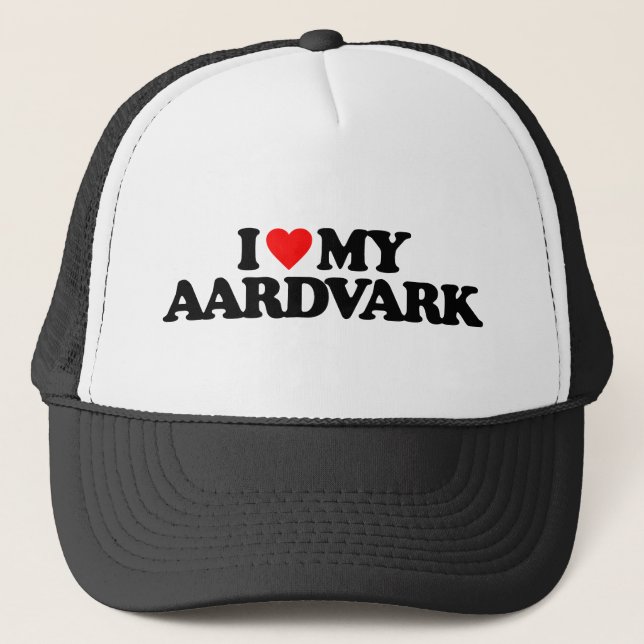 BONÉ EU AMO MEU AARDVARK (Frente)