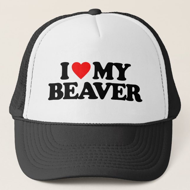 BONÉ EU AMO MEU BEAVER (Frente)