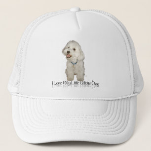 Boné Eu Amo Meu Cachorrinho Branco - Havanese
