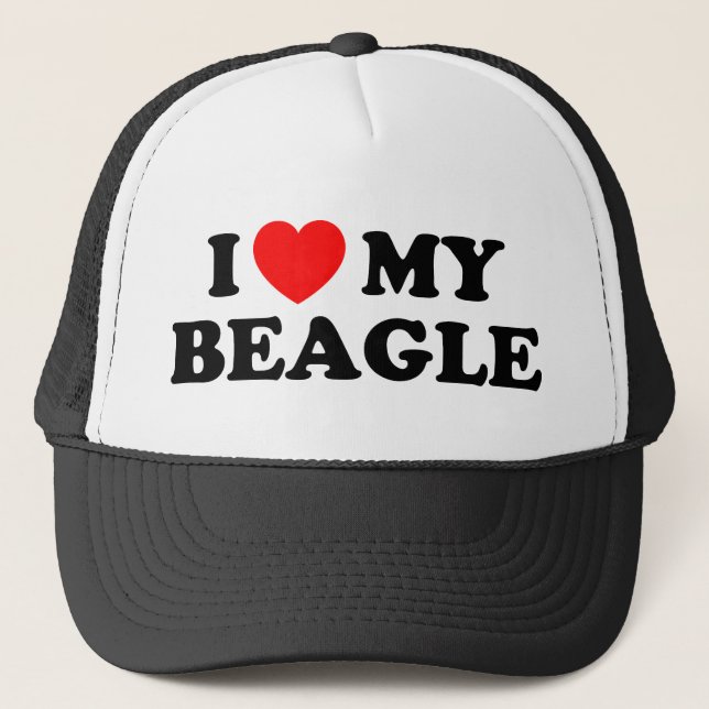 Boné Eu Amo Meu Chapéu De Beagle (Frente)
