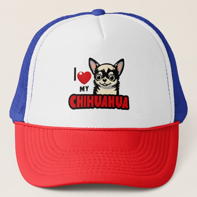 Boné Eu Amo Meu Chihuahua (Frente)