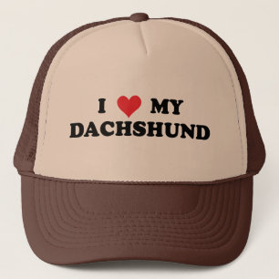 Boné Eu amo meu Dachshund
