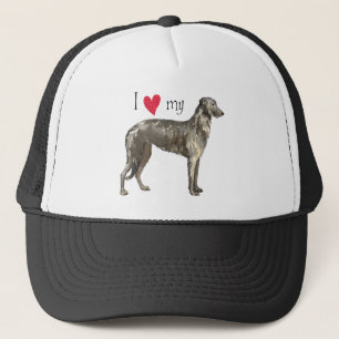 Boné Eu amo meu Deerhound escocês