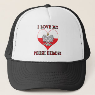Boné Eu Amo Meu Dziadek Polonês