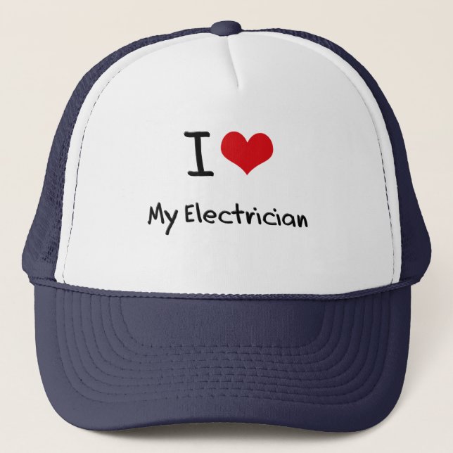Boné Eu amo meu eletricista (Frente)