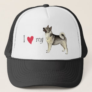 Boné Eu amo meu Elkhound norueguês