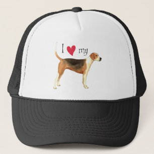 Boné Eu amo meu Foxhound americano