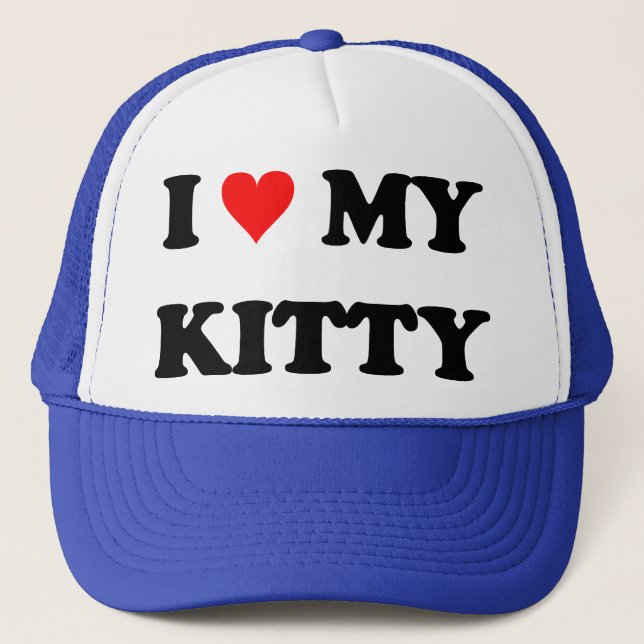 Boné Eu Amo Meu Gatinho (Frente)