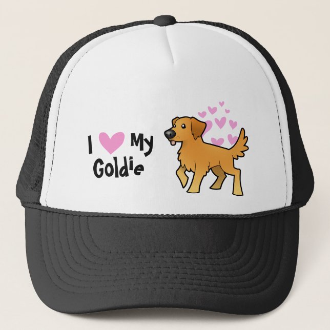 Boné Eu amo meu golden retriever (Frente)