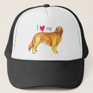 Boné Eu amo meu golden retriever