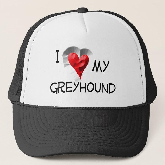 Boné Eu Amo Meu Greyhound (Frente)