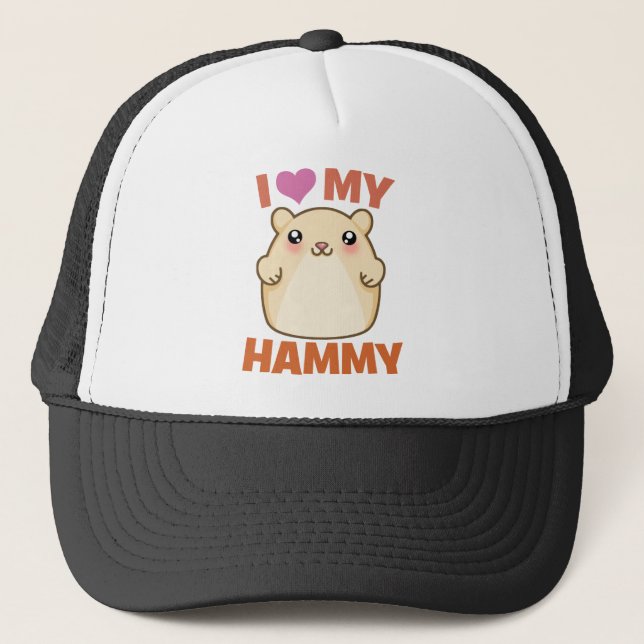 Boné Eu amo meu Hammy (Frente)