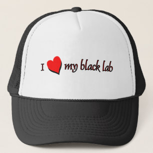 Boné Eu amo meu Labrador Negro