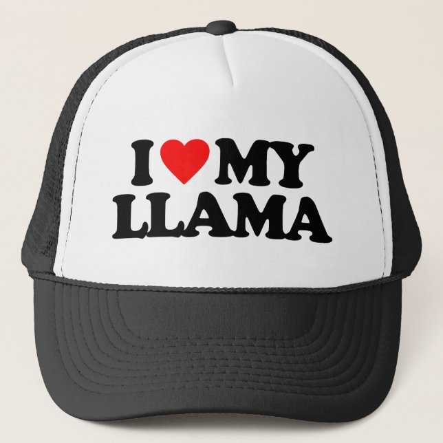 BONÉ EU AMO MEU LAMA (Frente)