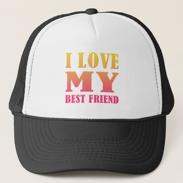 Boné Eu Amo Meu Melhor Amigo (Frente)
