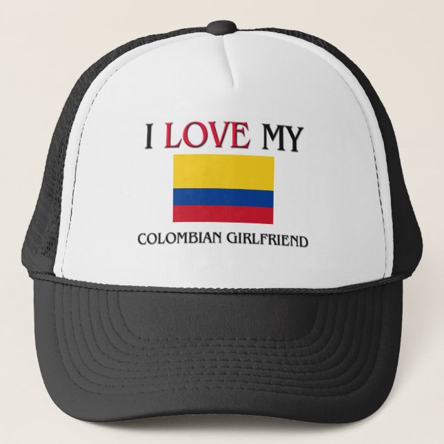 Boné Eu amo meu namorada colombiano (Frente)