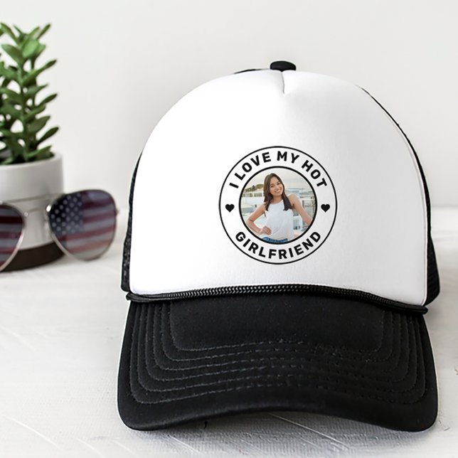 Boné Eu Amo Meu Namorada Quente Personalizado (Criador carregado)