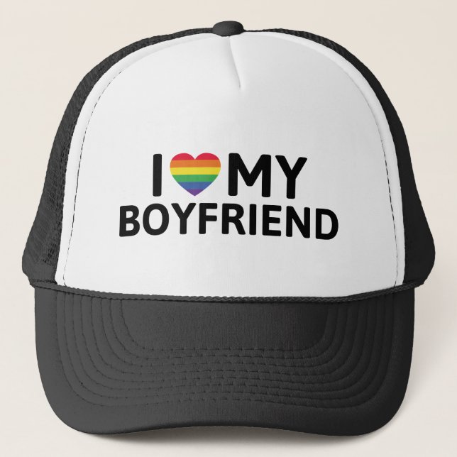 Boné Eu Amo Meu Namorado (Frente)