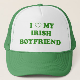 Boné Eu Amo Meu Namorado Irlandês Chapéu