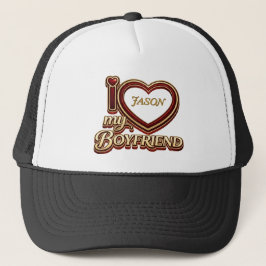 Boné Eu Amo Meu Namorado Personalizado