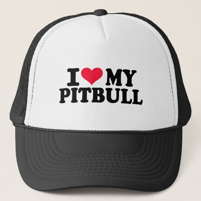 Boné Eu amo meu Pitbull (Frente)