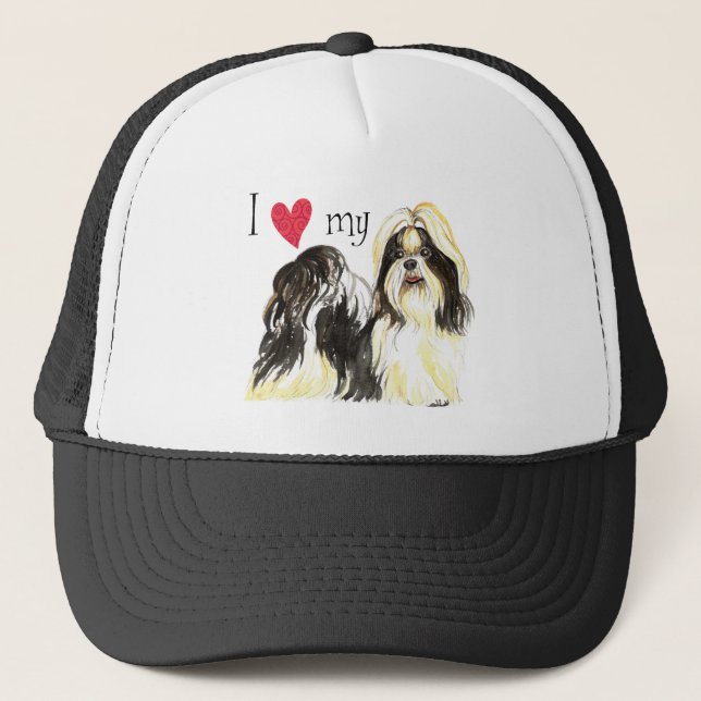Boné Eu amo meu Shih Tzu (Frente)