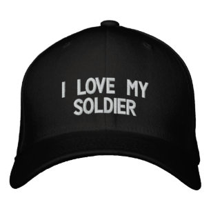 Boné "Eu Amo Meu Soldado" Bordado Hat
